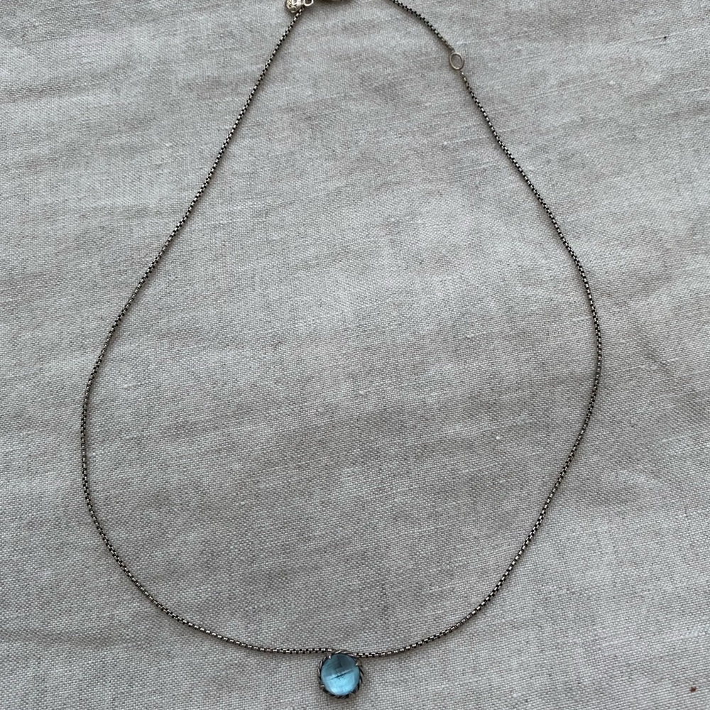 David Yurman Petite Chatelaine® Necklace with Blue Topaz